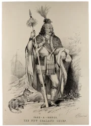 Pahe-A-Range, il Capo Maori, c.1844